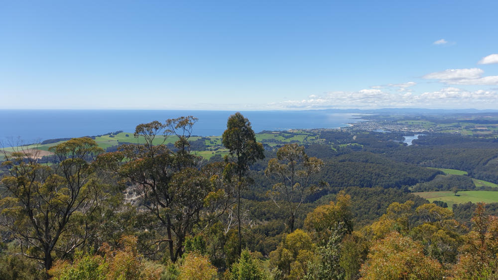 View of the Bass Coast from the Dial Range