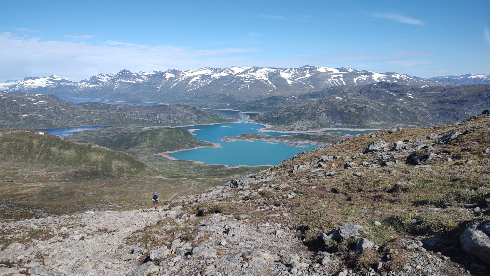 The view from Bitihorn over Jotunheimen national park
