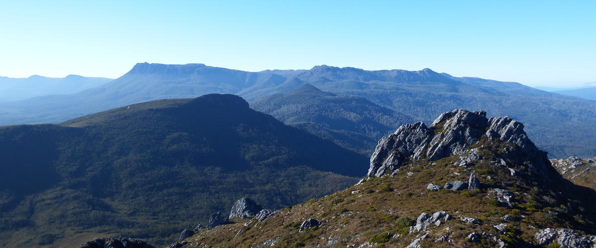 View from the Needles to Mt Field West, Tasmania